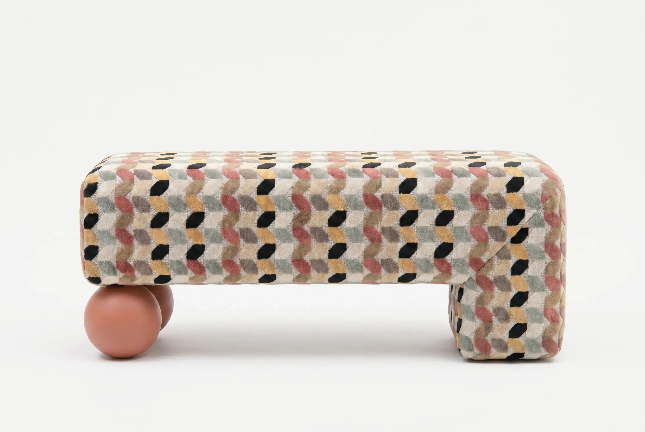Мягкая банкетка в прихожую Sfera WOODFANS, вид спереди